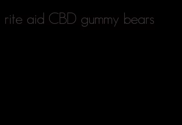 rite aid CBD gummy bears