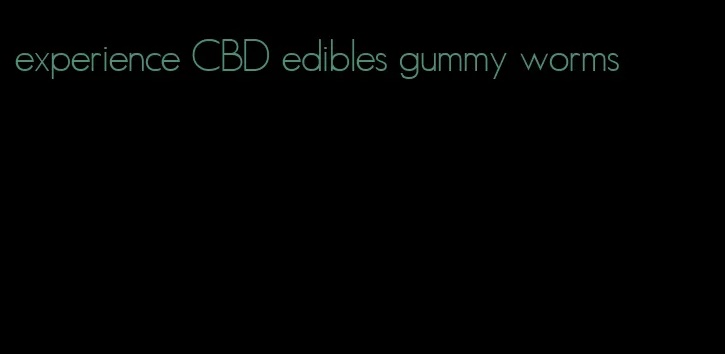 experience CBD edibles gummy worms