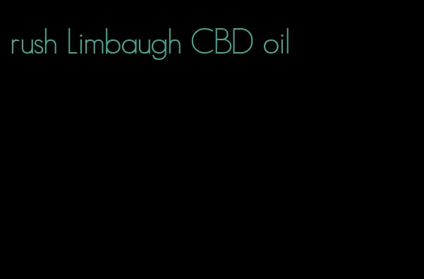 rush Limbaugh CBD oil