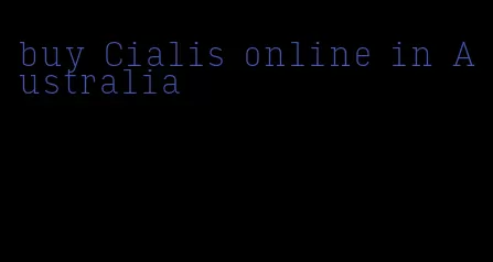 buy Cialis online in Australia