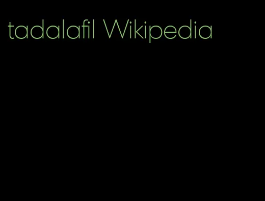 tadalafil Wikipedia