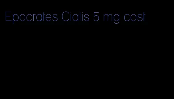 Epocrates Cialis 5 mg cost