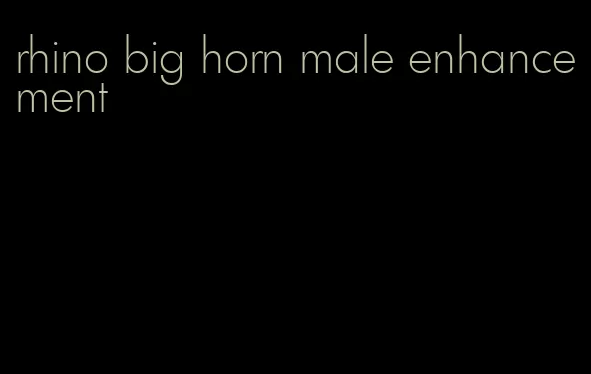 rhino big horn male enhancement