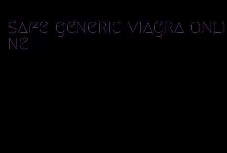 safe generic viagra online