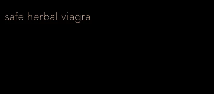 safe herbal viagra