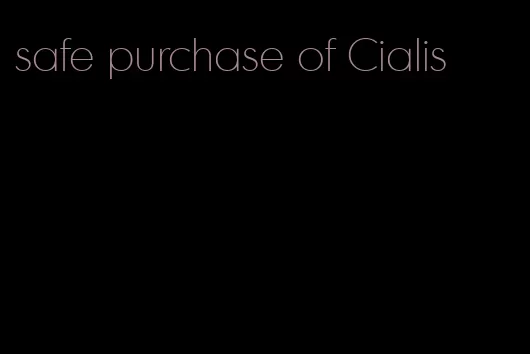 safe purchase of Cialis