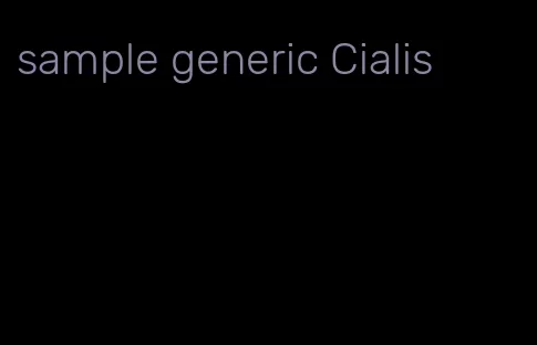 sample generic Cialis