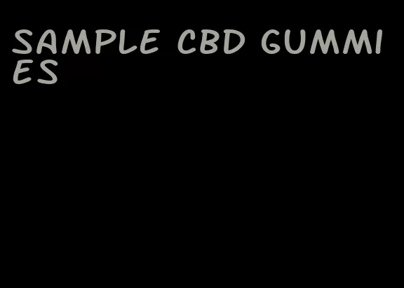 sample CBD gummies