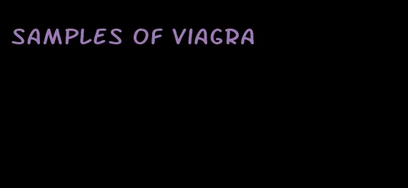 samples of viagra