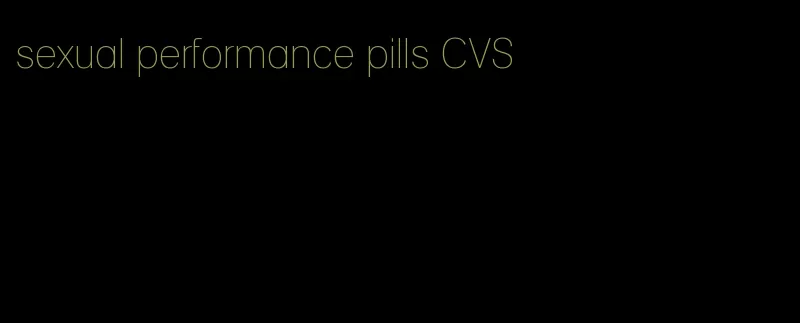 sexual performance pills CVS