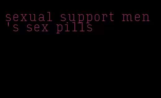 sexual support men's sex pills