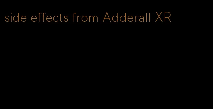 side effects from Adderall XR