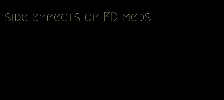 side effects of ED meds