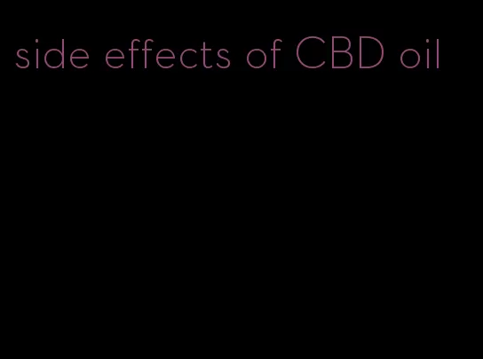 side effects of CBD oil