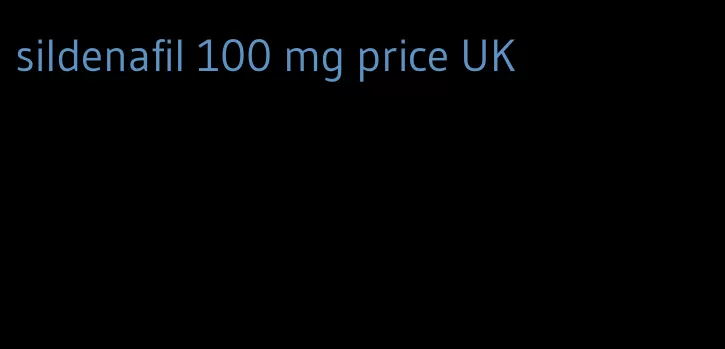 sildenafil 100 mg price UK