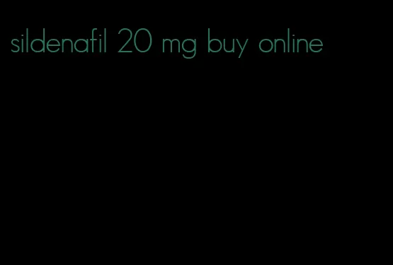 sildenafil 20 mg buy online