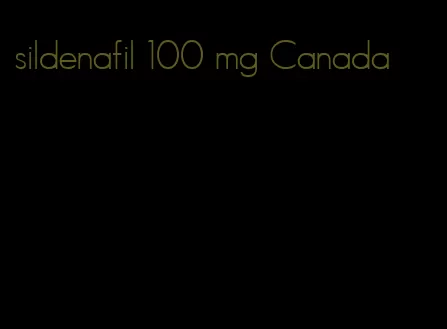 sildenafil 100 mg Canada