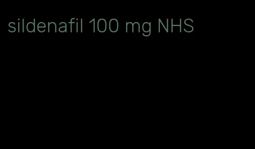 sildenafil 100 mg NHS