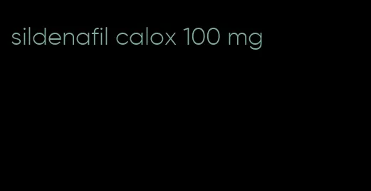 sildenafil calox 100 mg