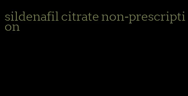 sildenafil citrate non-prescription