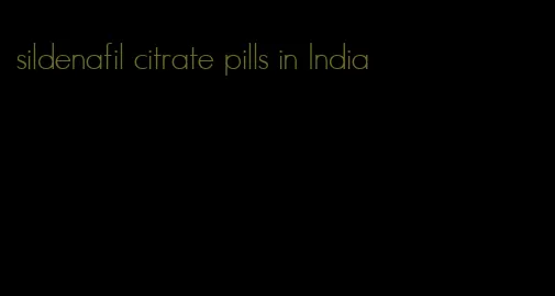 sildenafil citrate pills in India