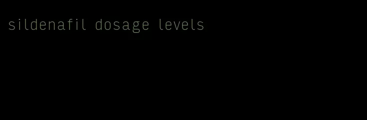 sildenafil dosage levels