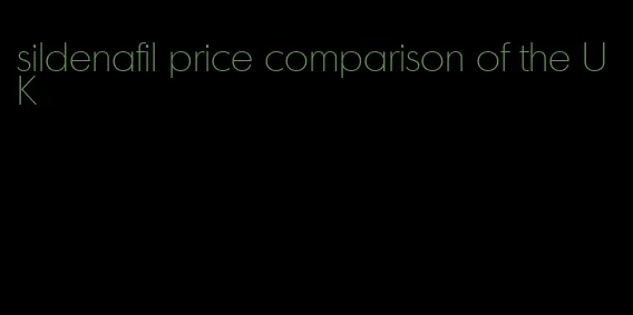 sildenafil price comparison of the UK