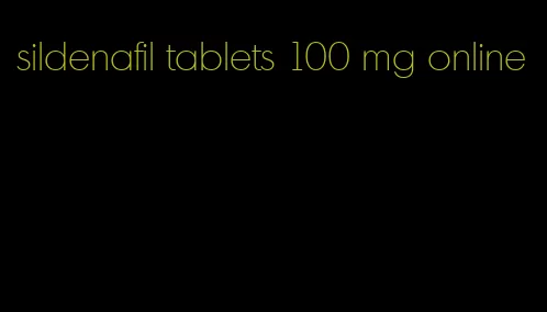 sildenafil tablets 100 mg online