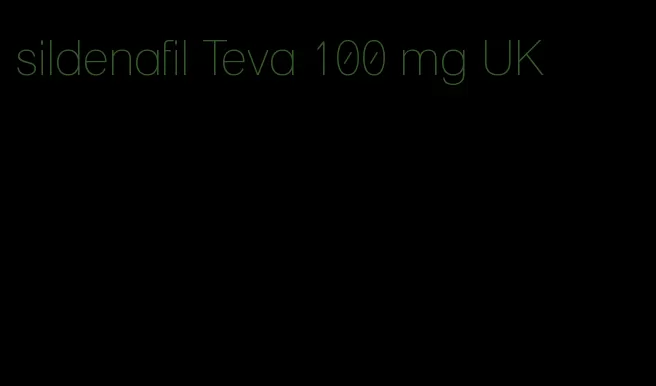 sildenafil Teva 100 mg UK