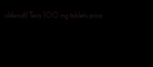 sildenafil Teva 100 mg tablets price