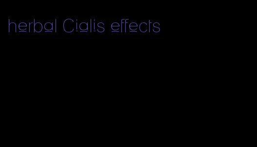 herbal Cialis effects