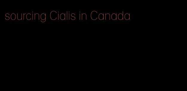 sourcing Cialis in Canada