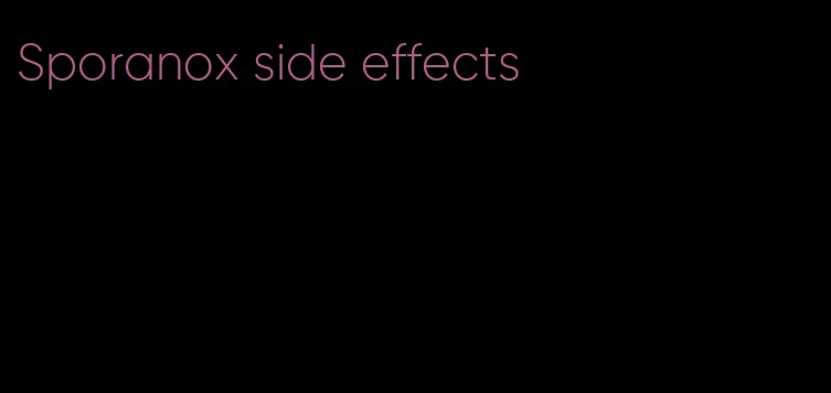 Sporanox side effects