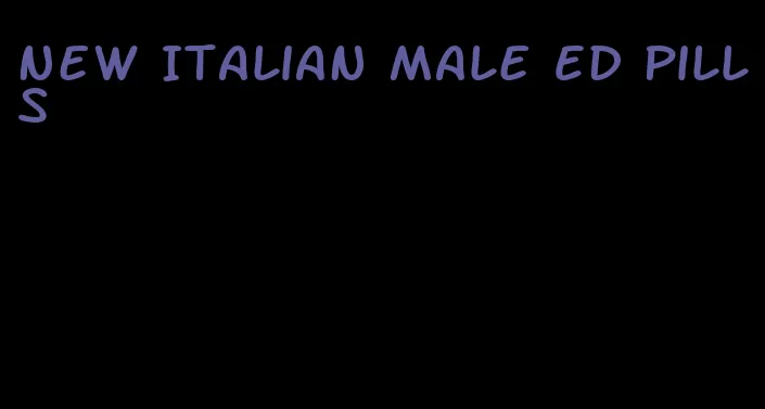 new Italian male ED pills