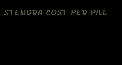 Stendra cost per pill