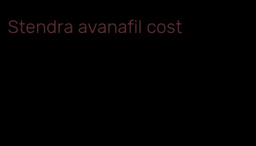 Stendra avanafil cost