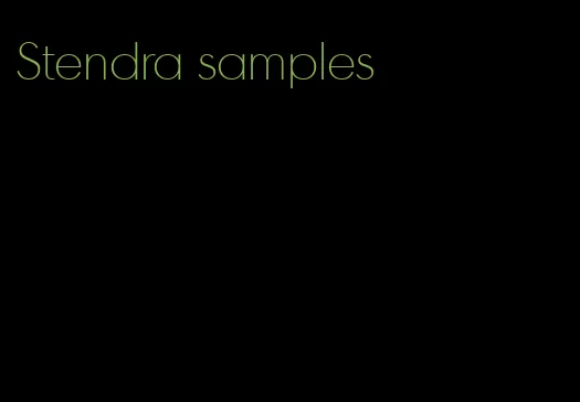 Stendra samples