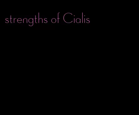 strengths of Cialis