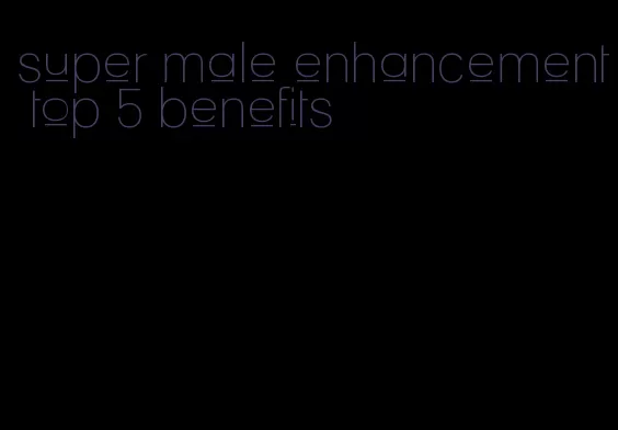 super male enhancement top 5 benefits