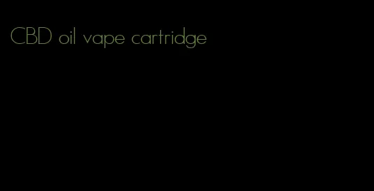 CBD oil vape cartridge