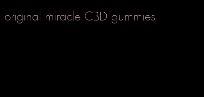 original miracle CBD gummies