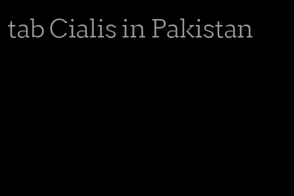 tab Cialis in Pakistan