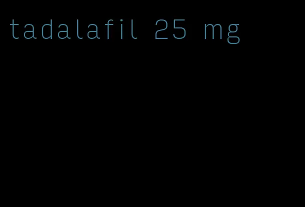 tadalafil 25 mg