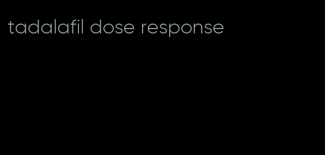 tadalafil dose response