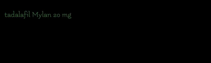 tadalafil Mylan 20 mg