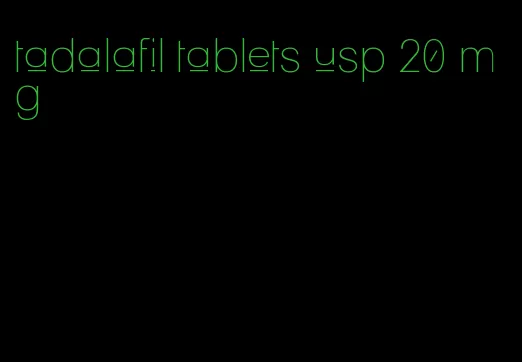 tadalafil tablets usp 20 mg