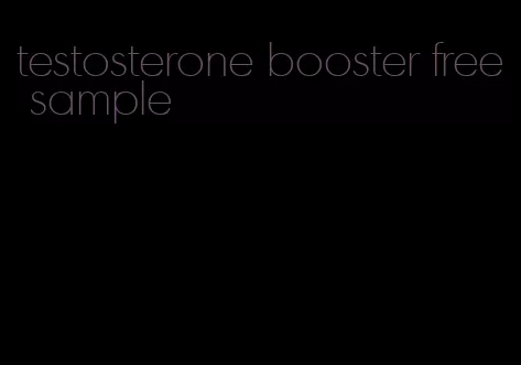 testosterone booster free sample