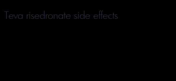 Teva risedronate side effects