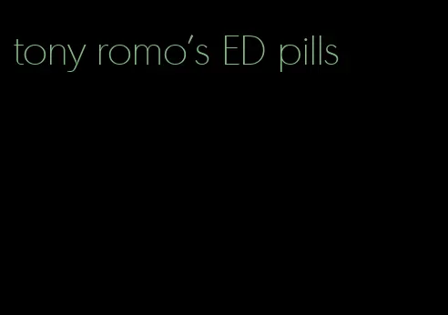 tony romo's ED pills