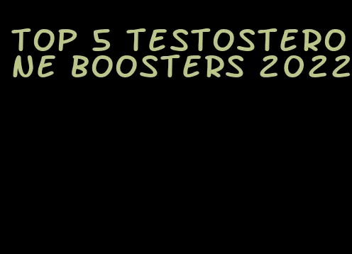 top 5 testosterone boosters 2022